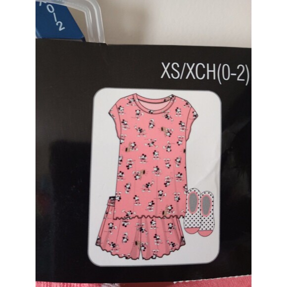 NWT Disney Mickey Mouse 3 Pc Short Sleeve Shorts Pajama Set Size XS - Picture 3 of 10